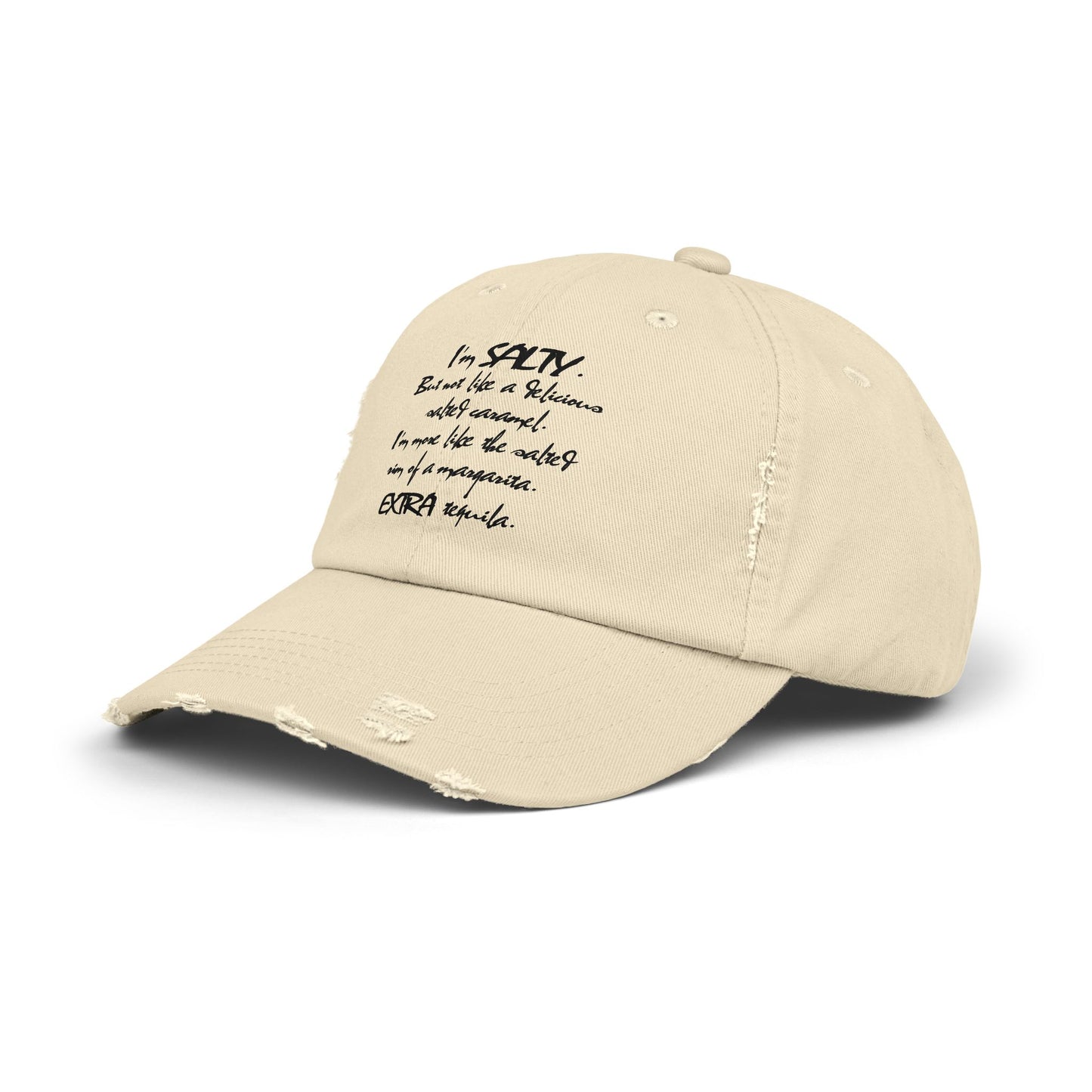 "Salty" Distressed Cap —  Funny Truth Hat