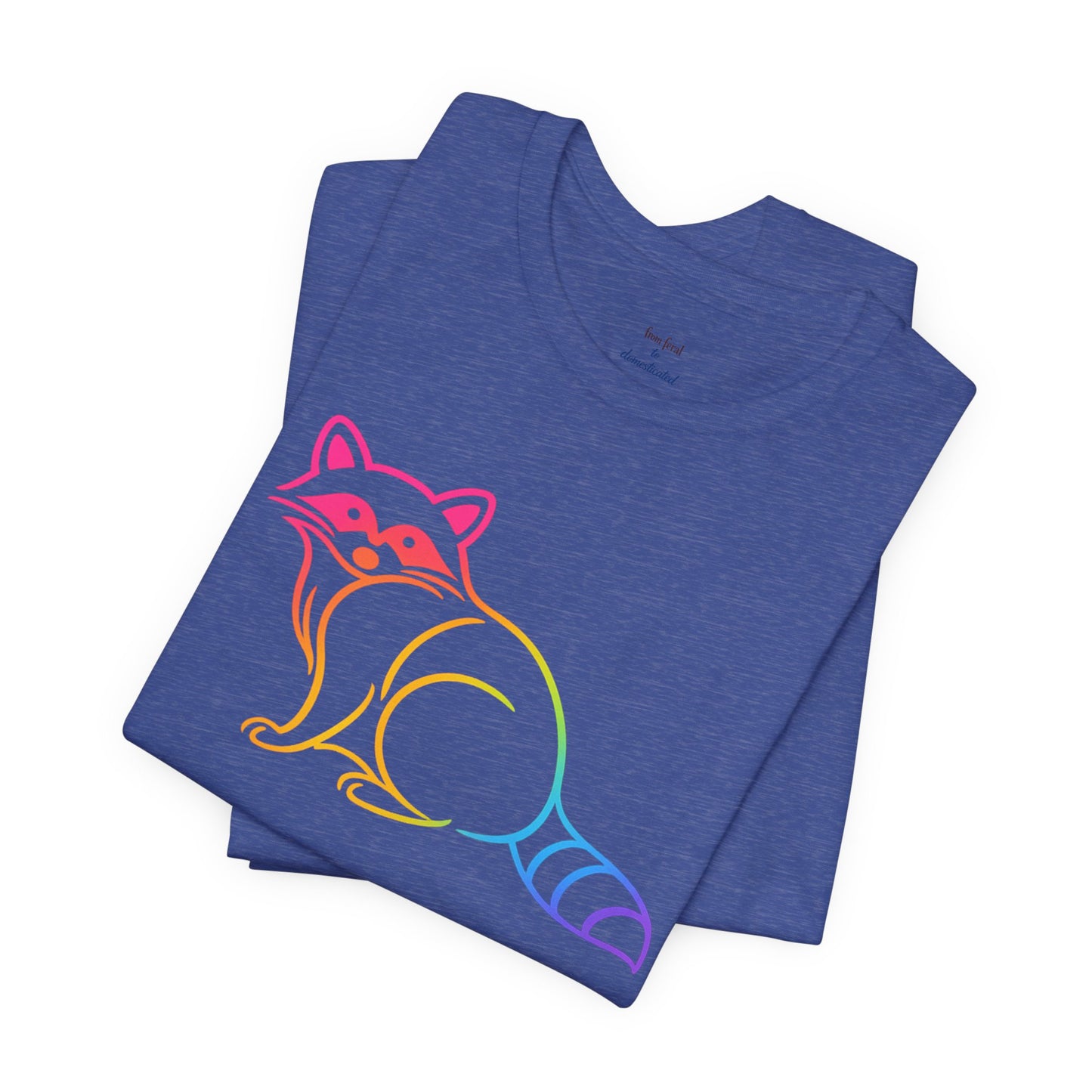 Raccoon Tee — Minimal Line Raccoon Scenic Graphic T-Shirt