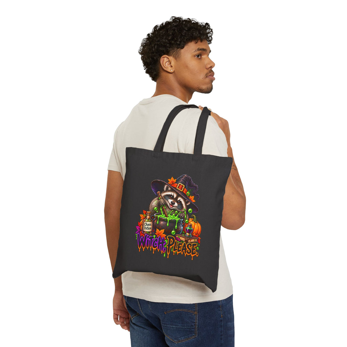 Witch, Please. Raccoon Tote Bag