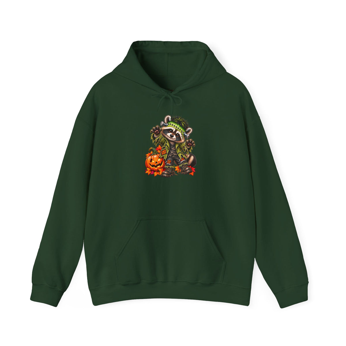 Frankenstein Raccoon Halloween Hooded Sweatshirt