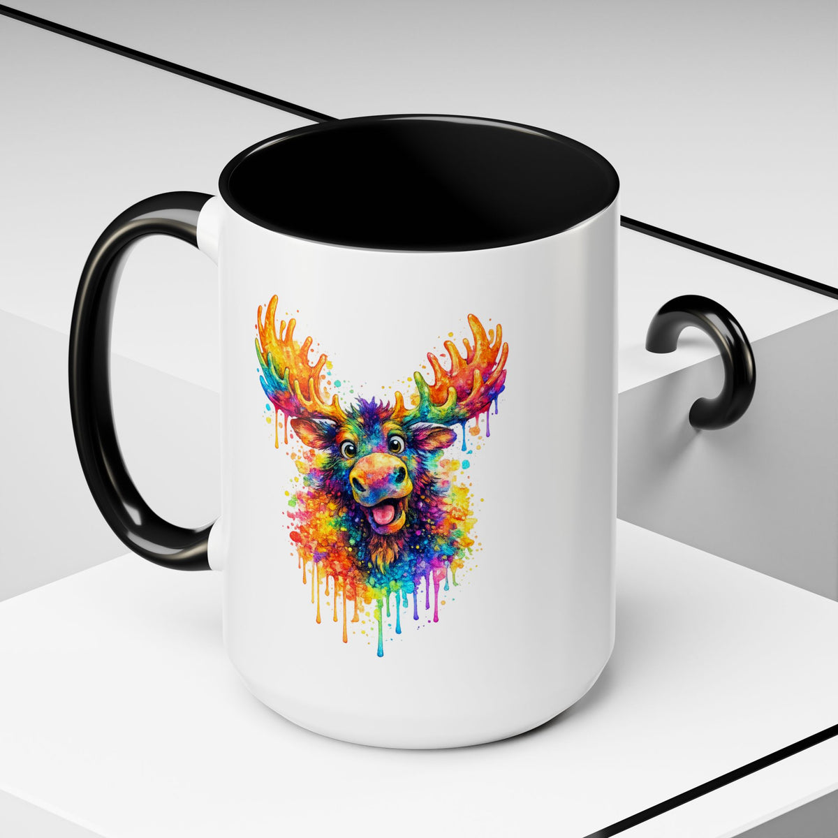 Watercolor Moose Coffee Mug  (11/15oz)
