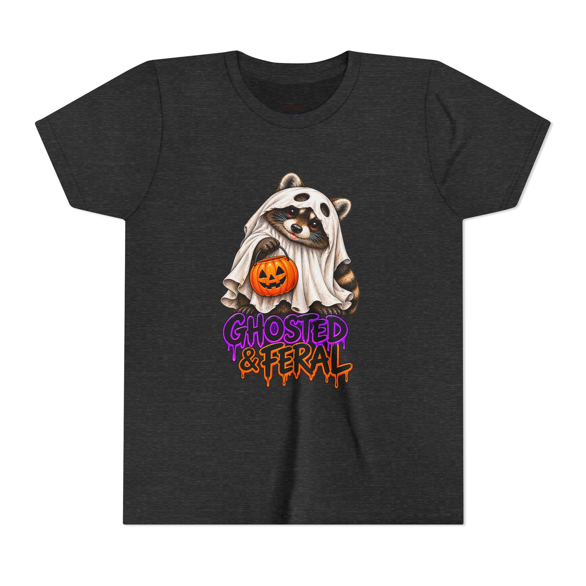Ghosted Youth Tee — Raccoon Kids Tshirt