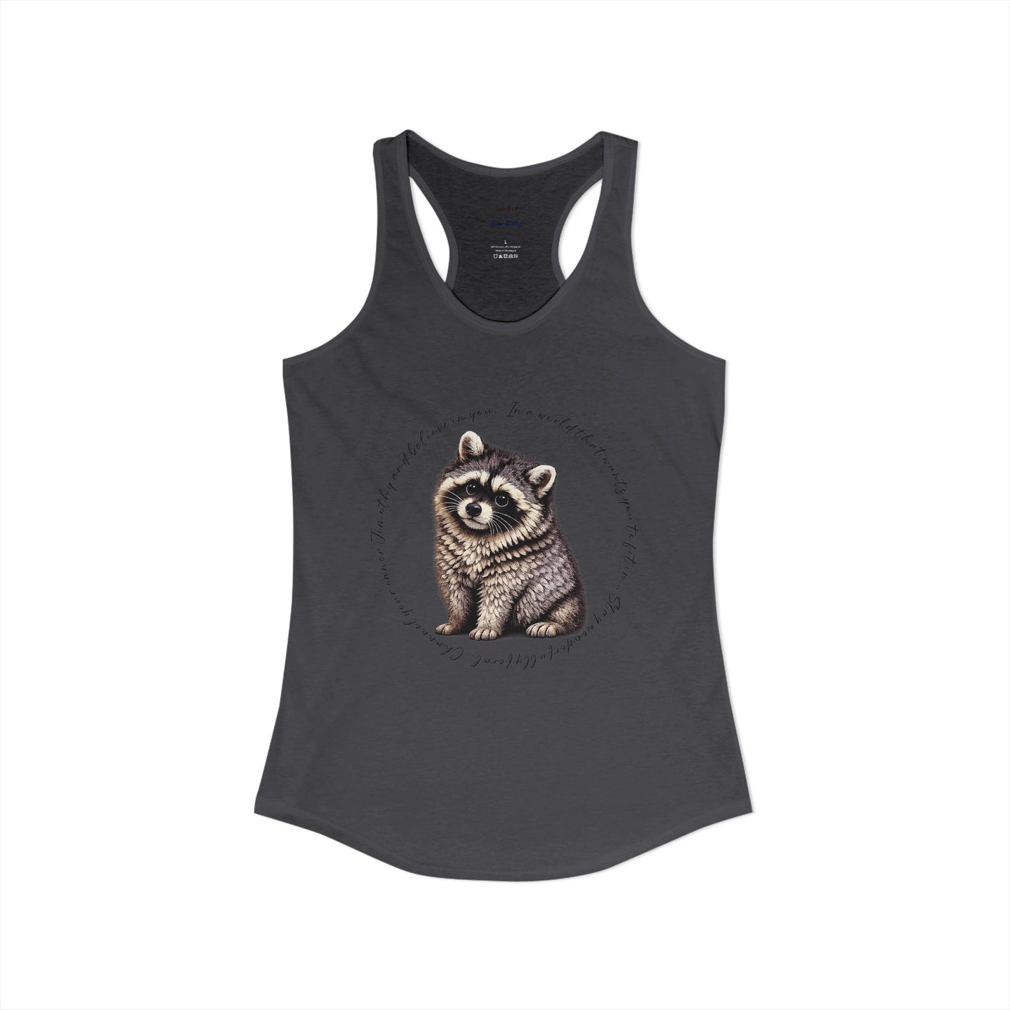 Jimothy Raccoon Racerback Tank