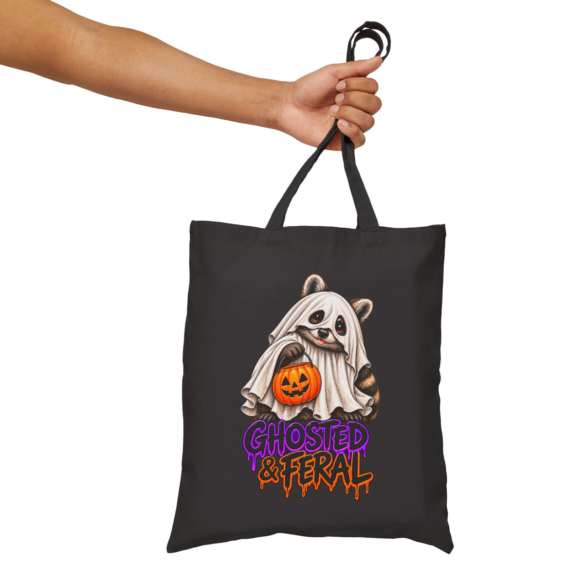 Ghosted Raccoon Tote Bag