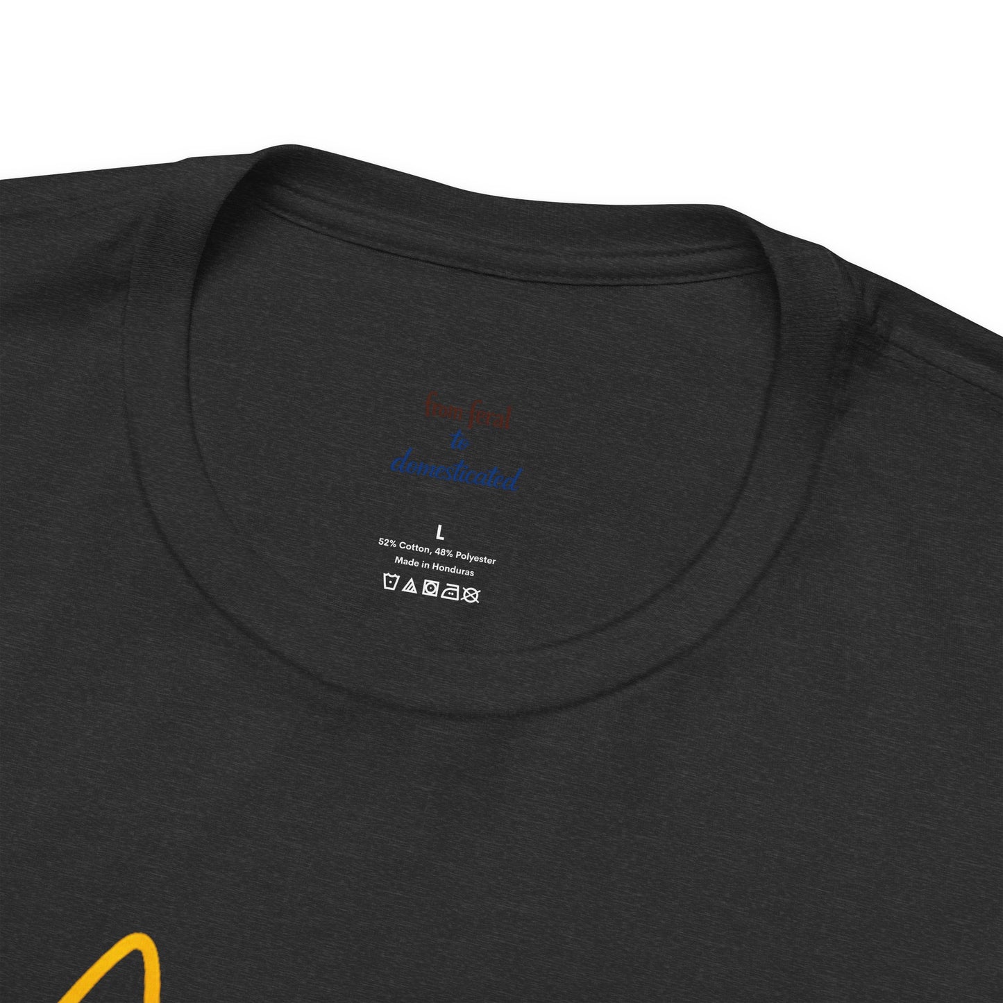 Colorful Line-Work Sitting Cat T-Shirt
