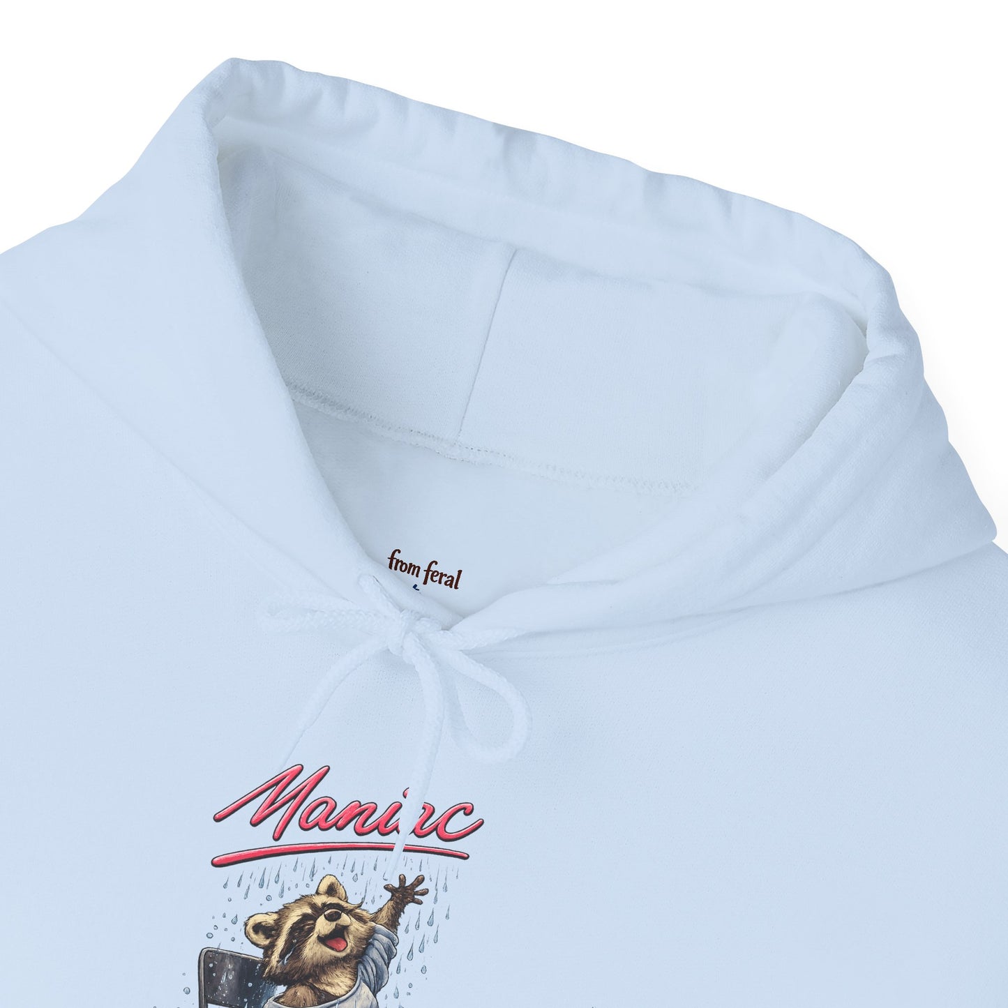 Dancing Raccoon "Maniac" Hooded Sweatshirt