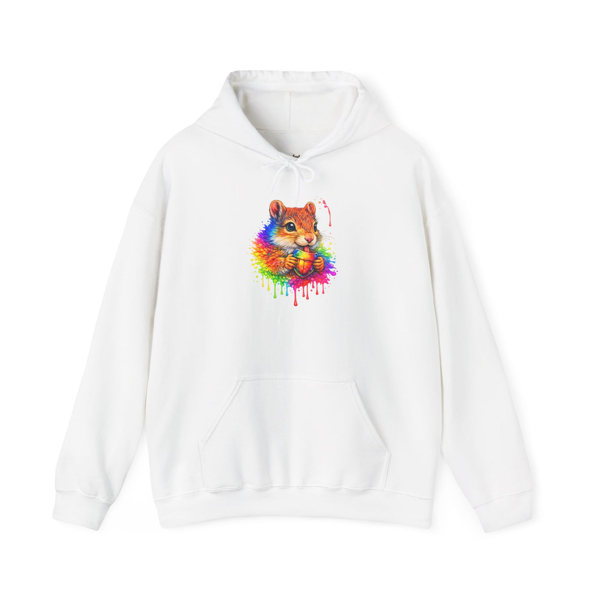 Watercolor Squirrel Hooded Sweatshirt