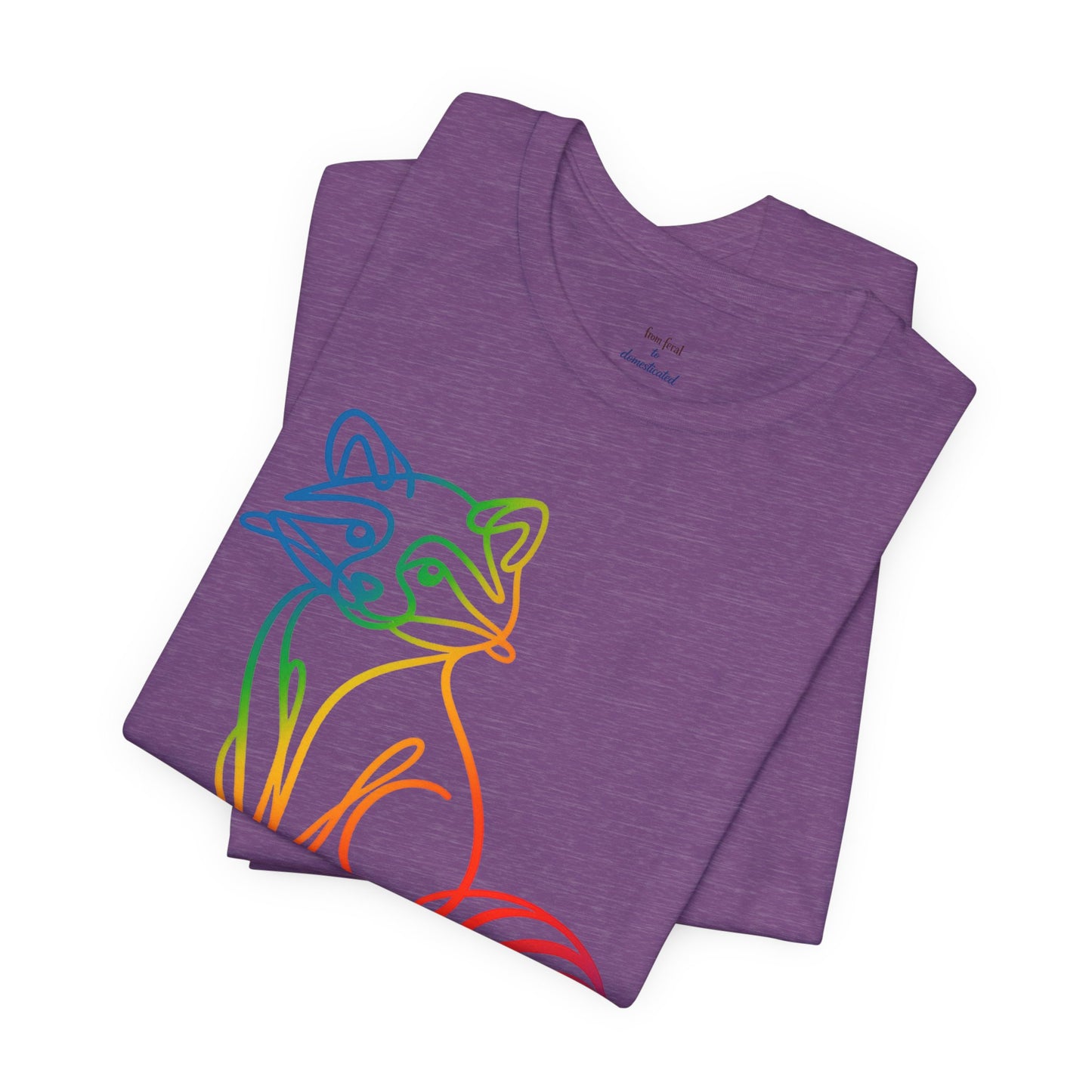 Raccoon Tee — Minimal Line Raccoon Scenic Graphic T-Shirt