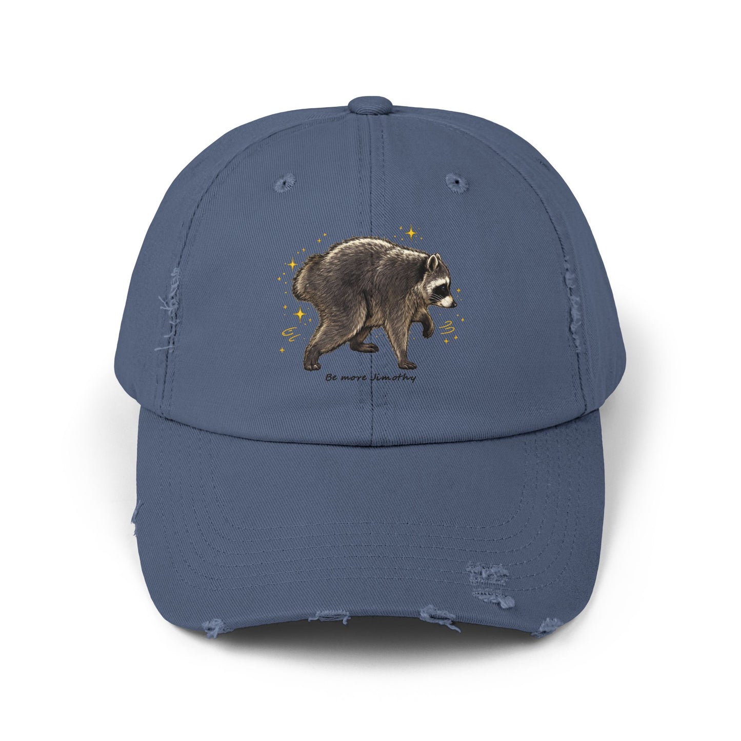 Jimothy The Raccoon Distressed Cap —  Inspirational, Viral Sensation