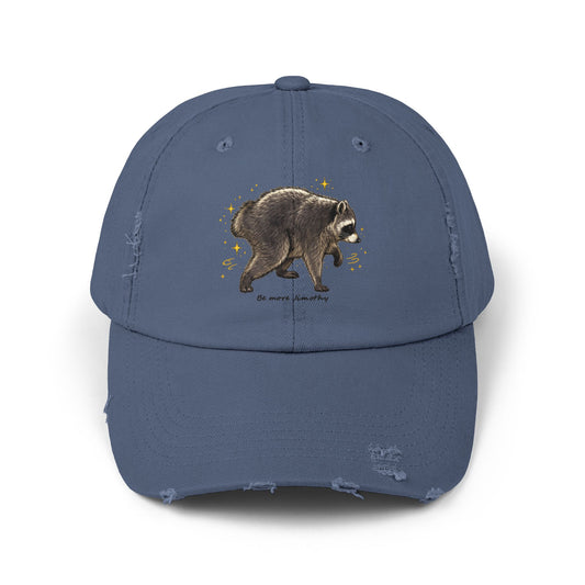 Jimothy The Raccoon Distressed Cap —  Inspirational, Viral Sensation