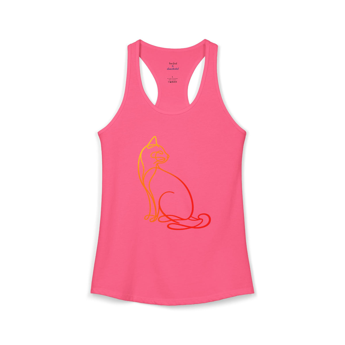 Sunrise Cat Racerback Tank