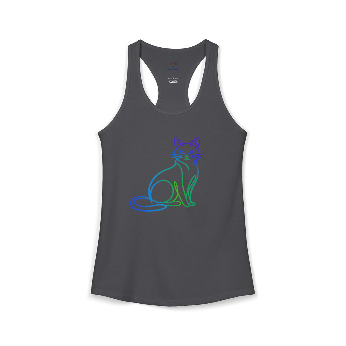 Northern Lights Cat Racerback Tank
