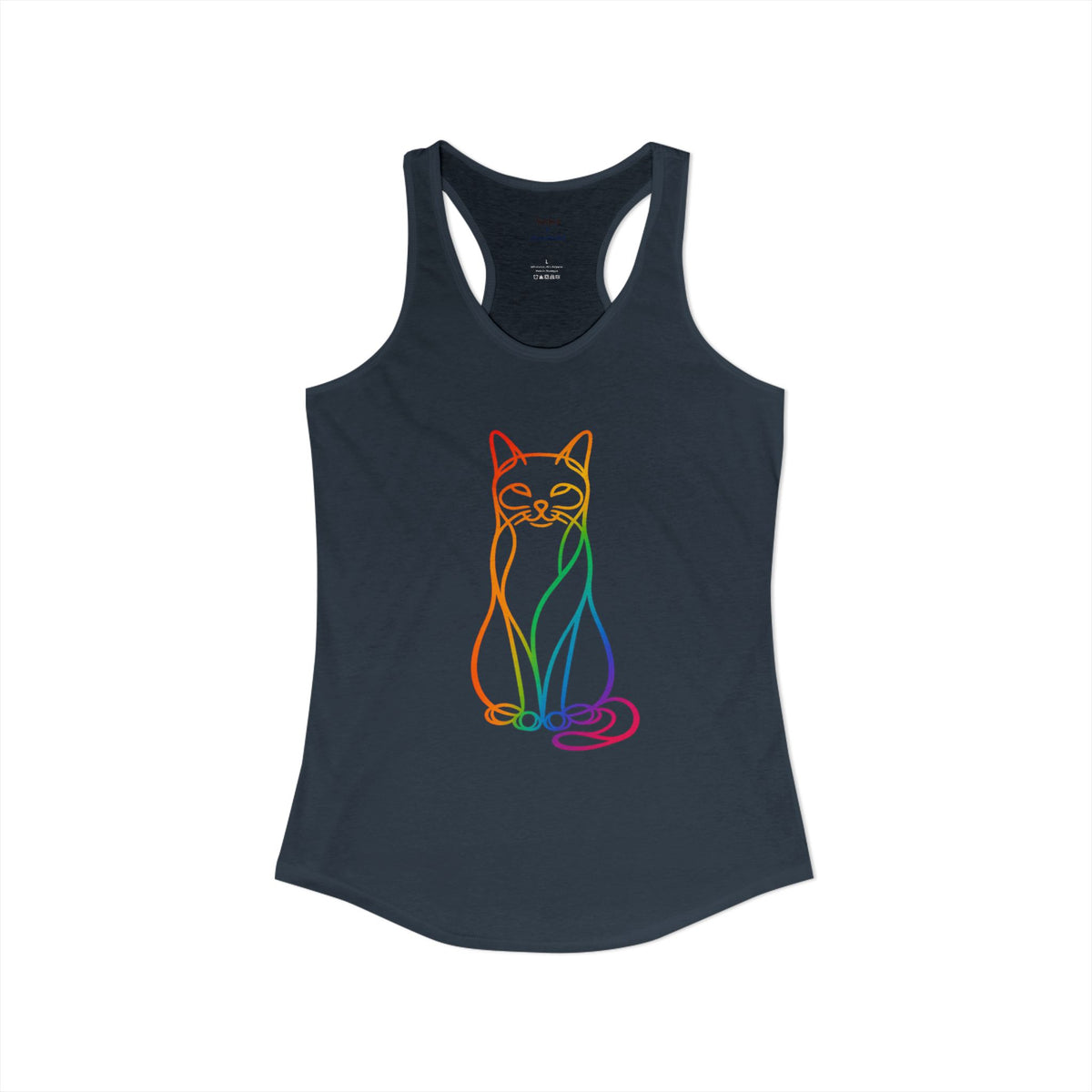 Rainbow Cat Racerback Tank
