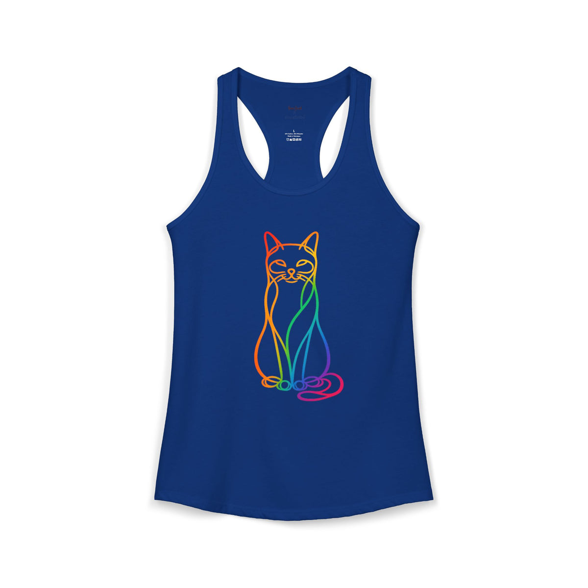Rainbow Cat Racerback Tank