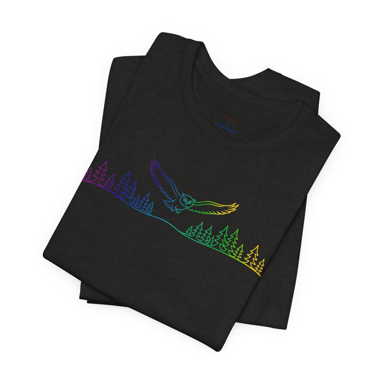 Owl | Colorful Line-Work T-Shirt