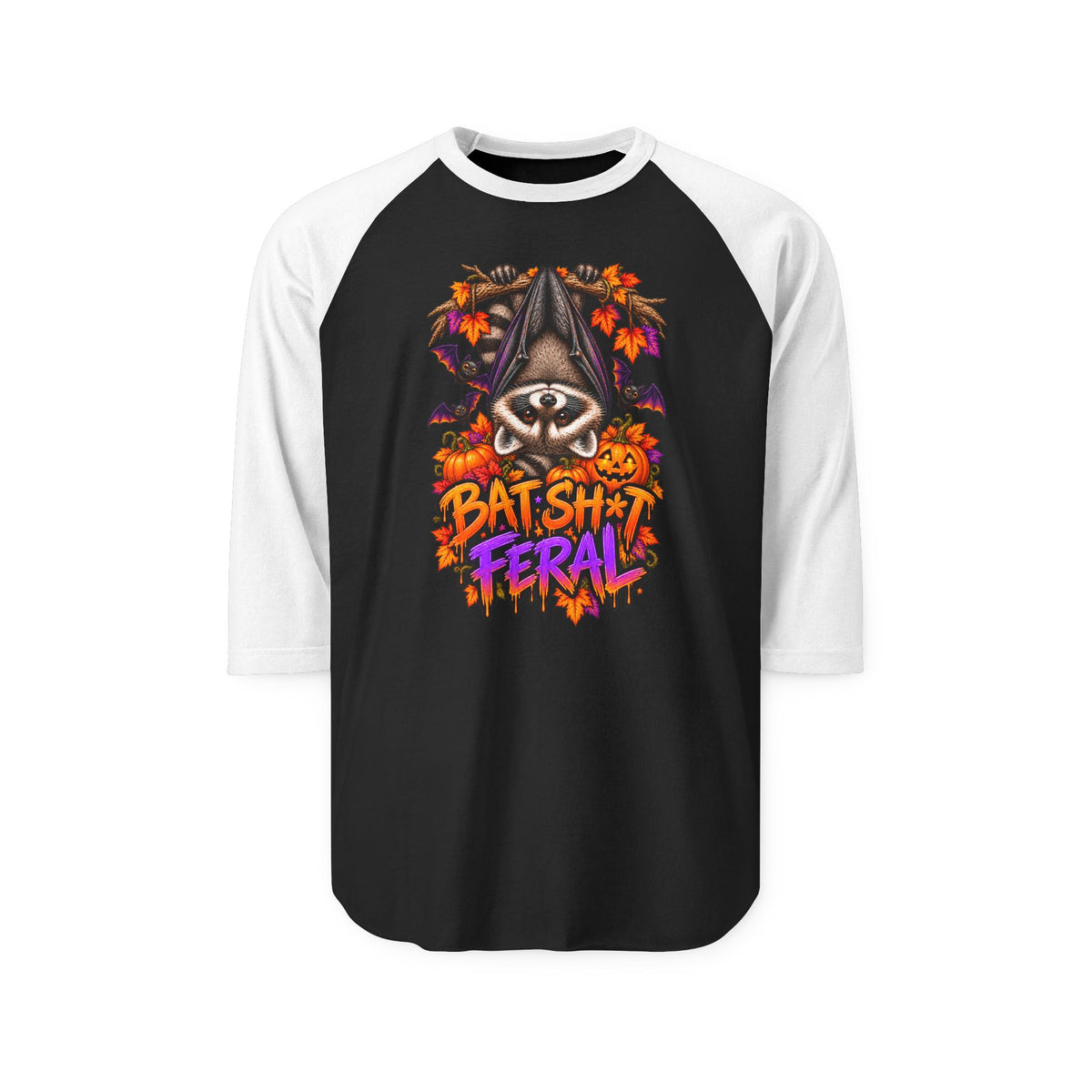 Batty Raccoon Raglan Baseball Shirt