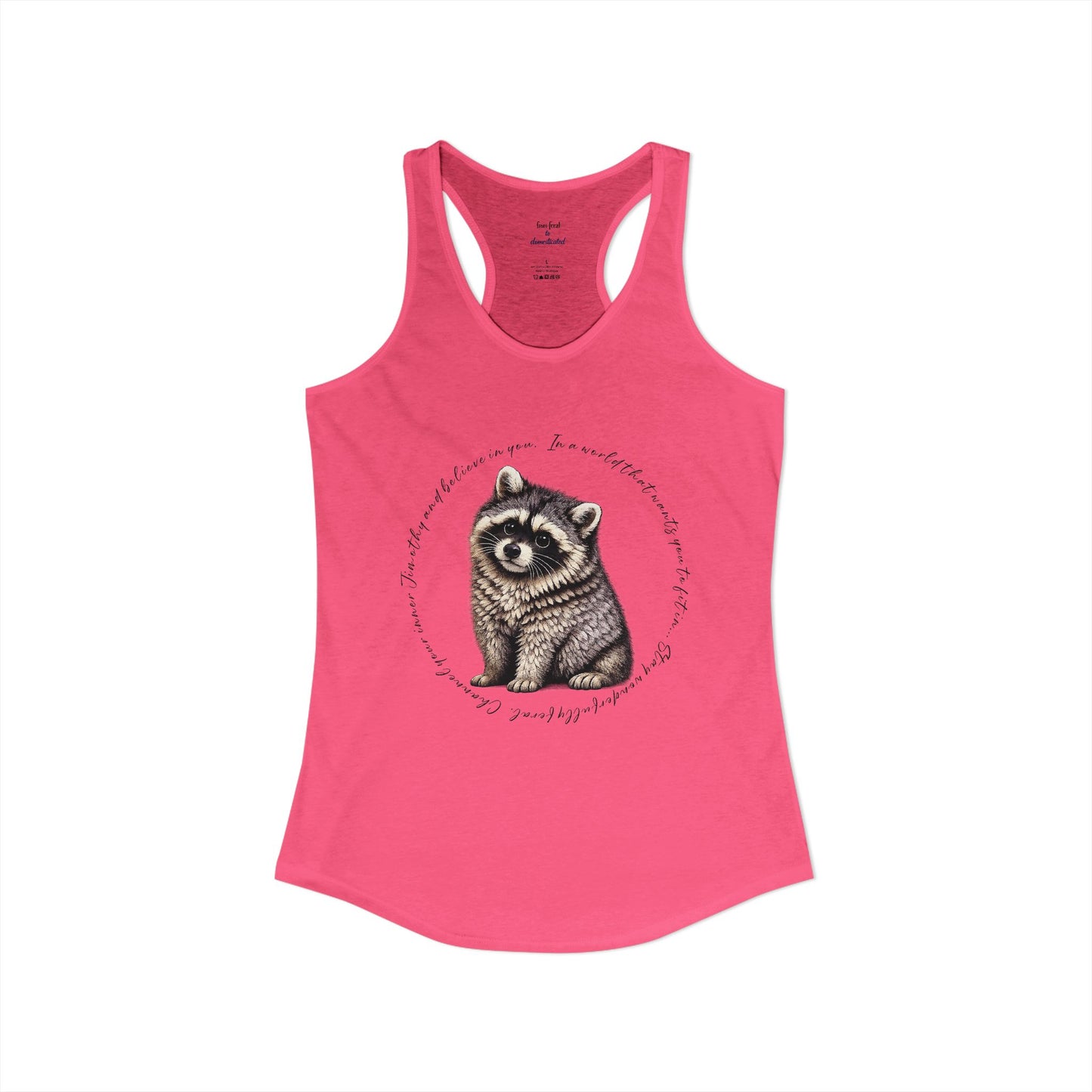 Jimothy Raccoon Racerback Tank