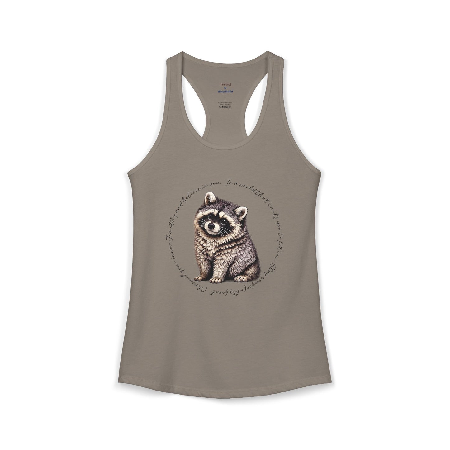 Jimothy Raccoon Racerback Tank