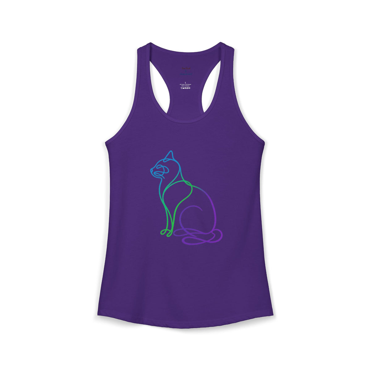Northern Lights Cat Racerback Tank