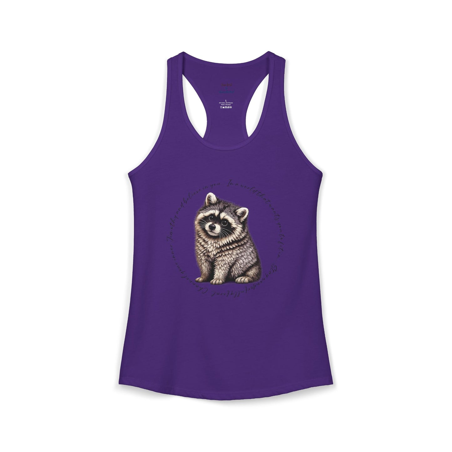 Jimothy Raccoon Racerback Tank