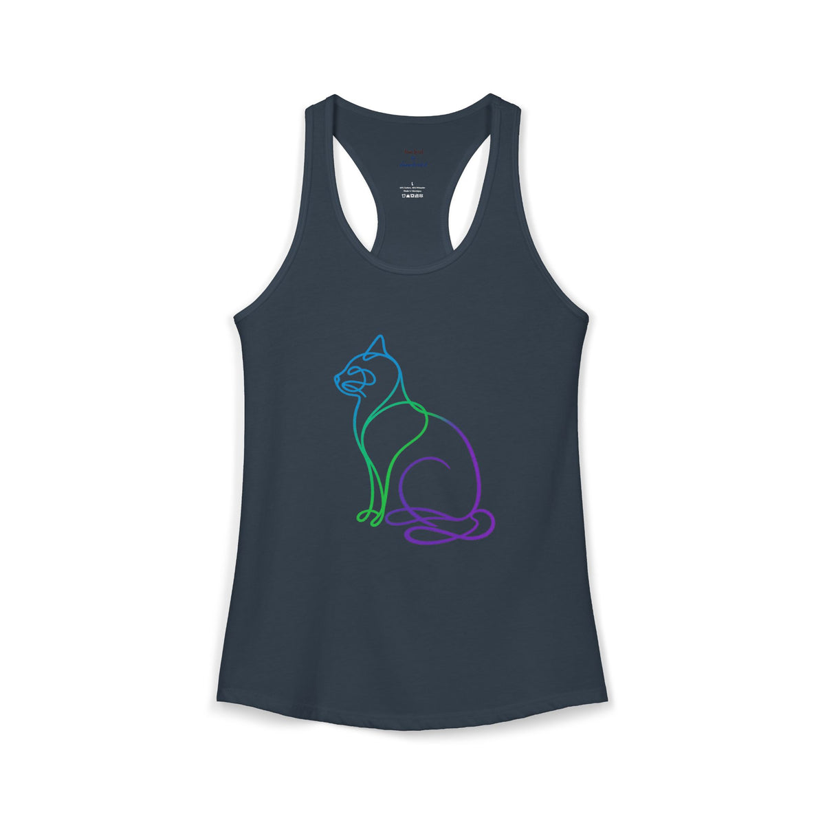 Northern Lights Cat Racerback Tank