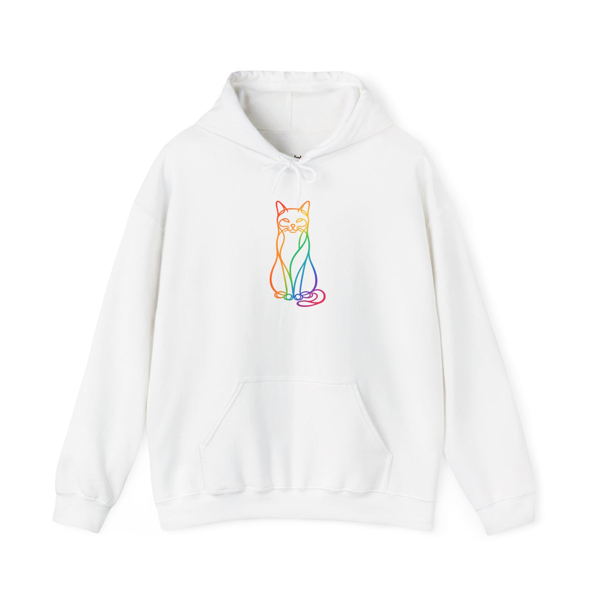 Rainbow Cat Hooded Sweatshirt