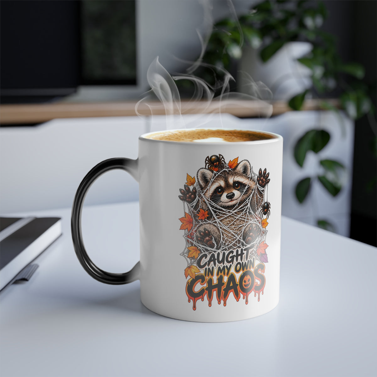 Caught Raccoon Color-Changing Mug  11 oz
