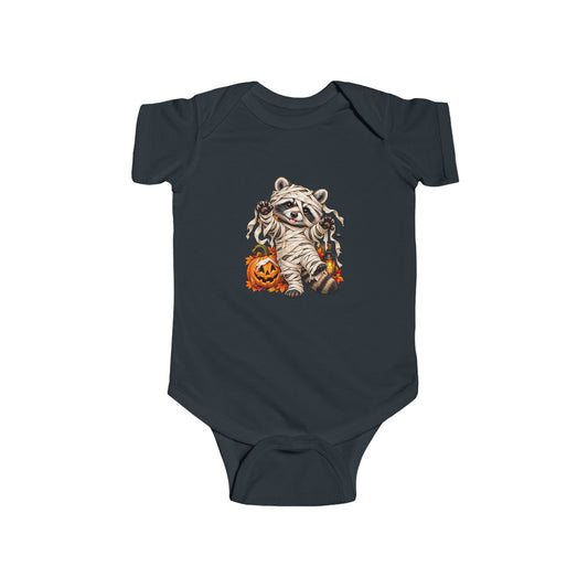 Infant Onesie — Halloween Mummy Raccoon