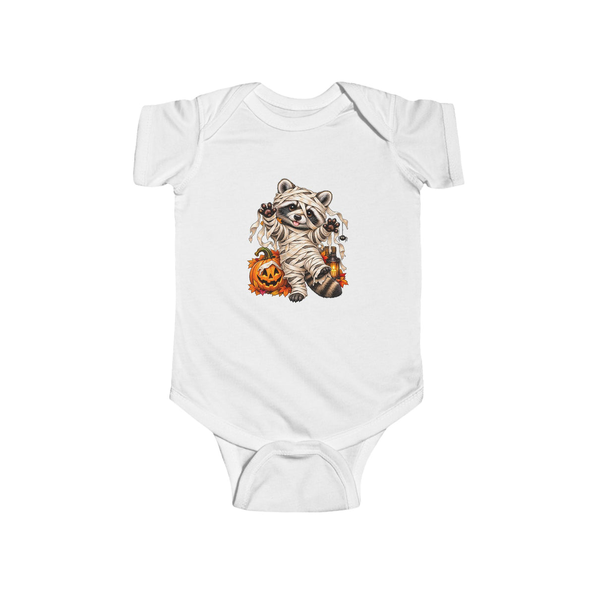 Infant Onesie — Halloween Mummy Raccoon