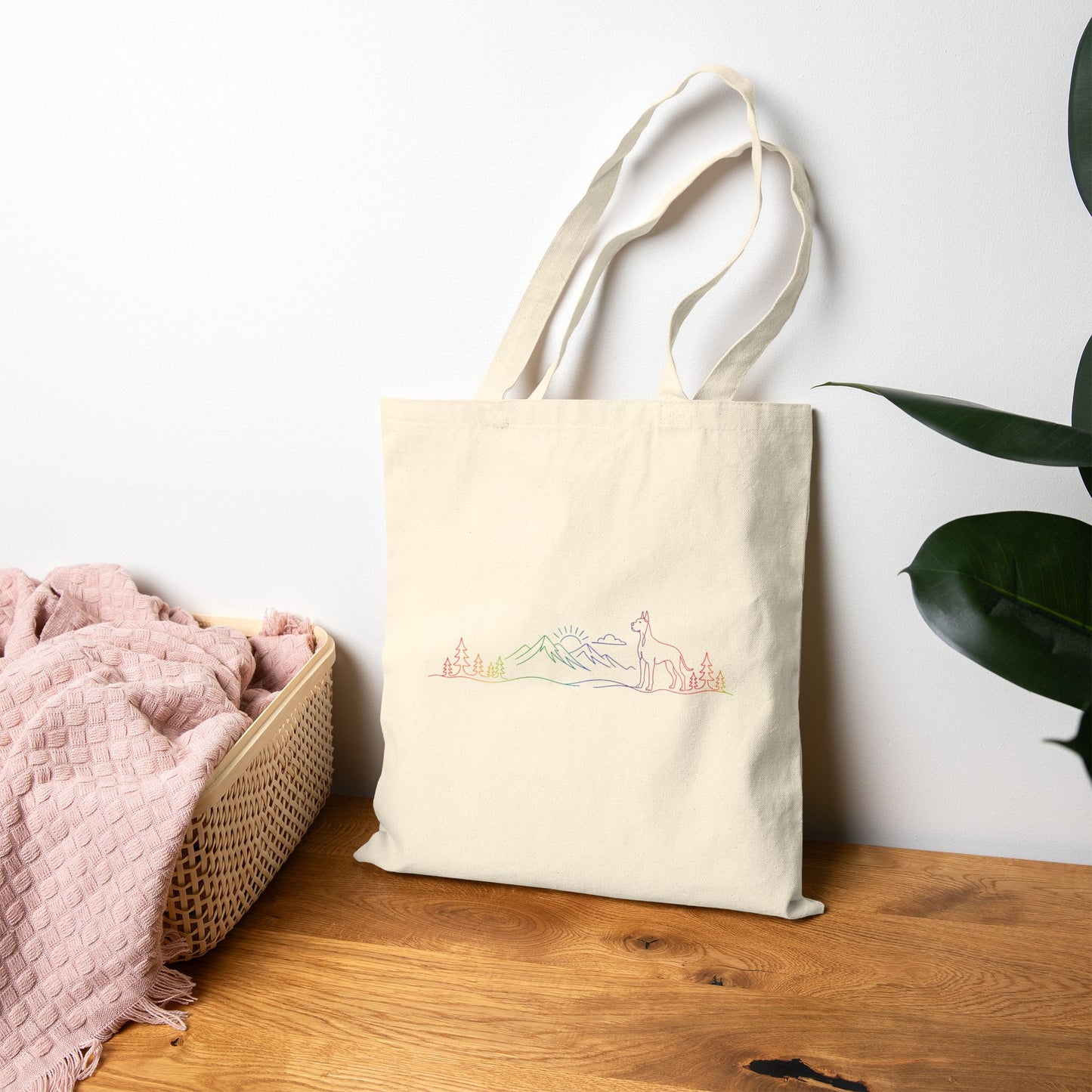 Great Dane, cropped ears Tote Bag