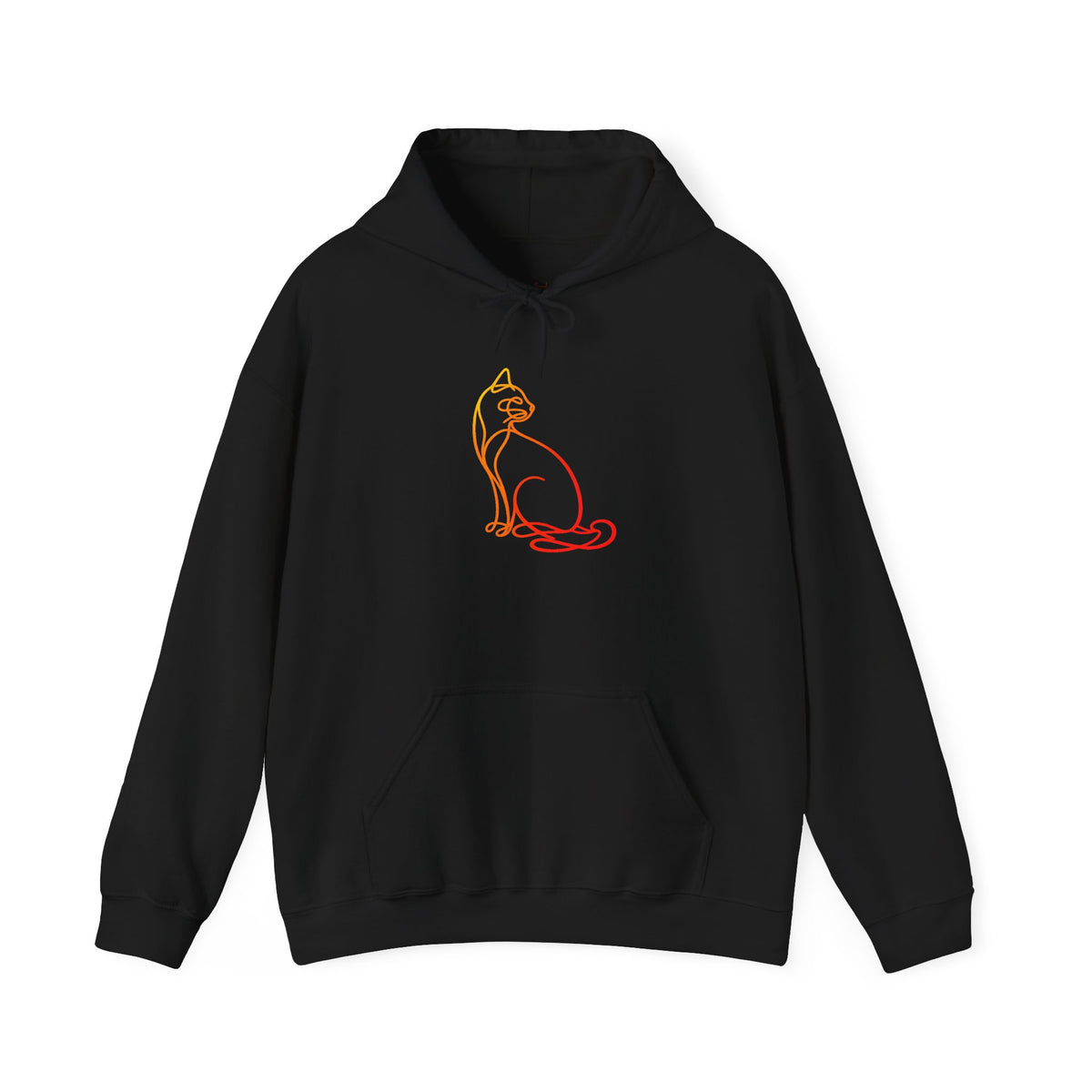 Sunrise Cat Hooded Sweatshirt