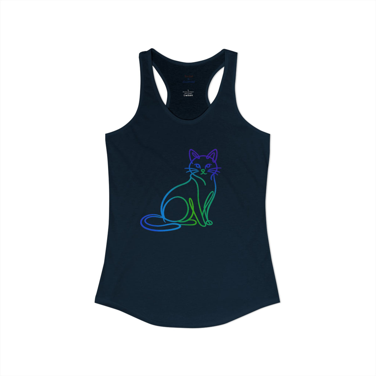 Northern Lights Cat Racerback Tank
