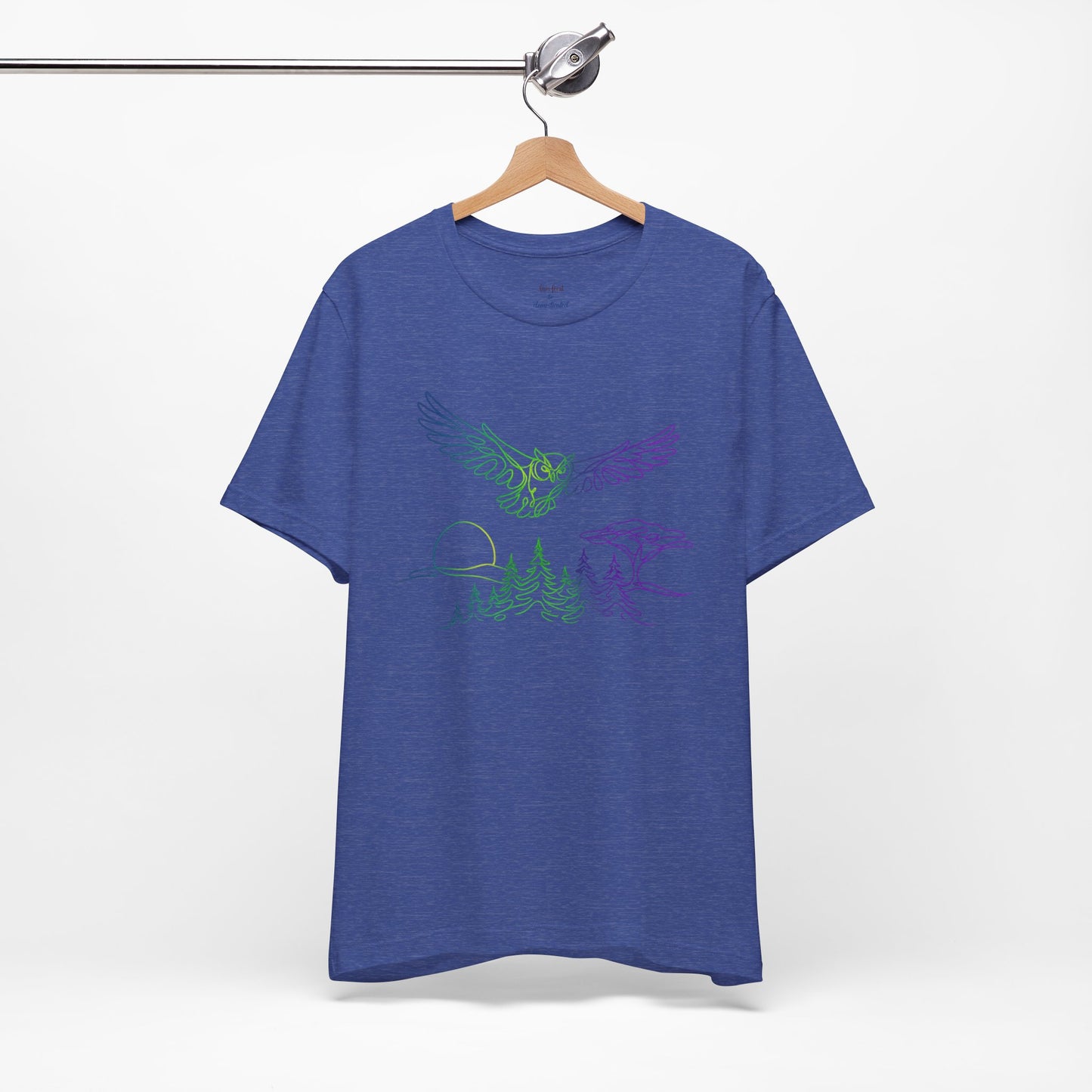 Owl | Colorful Line-Work T-Shirt