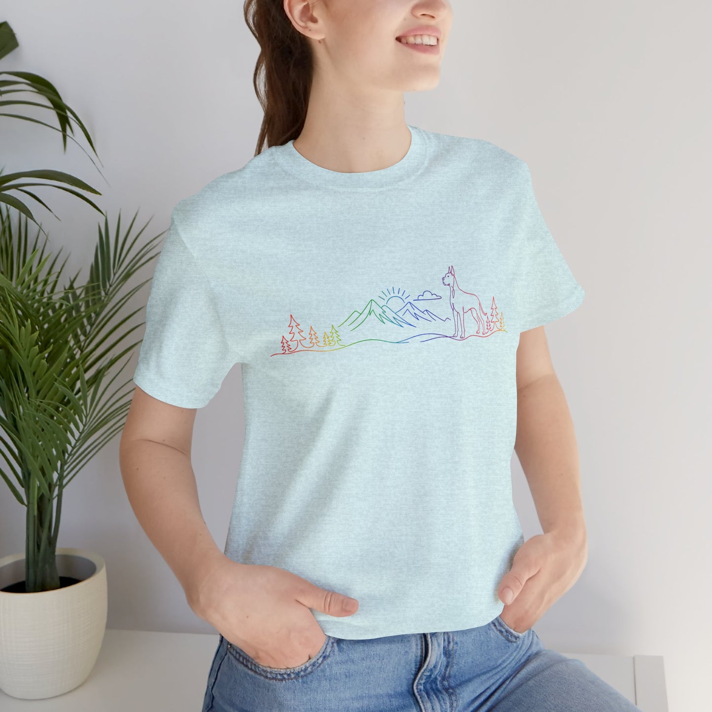 Cropped Great Dane Wild Lines T-Shirt