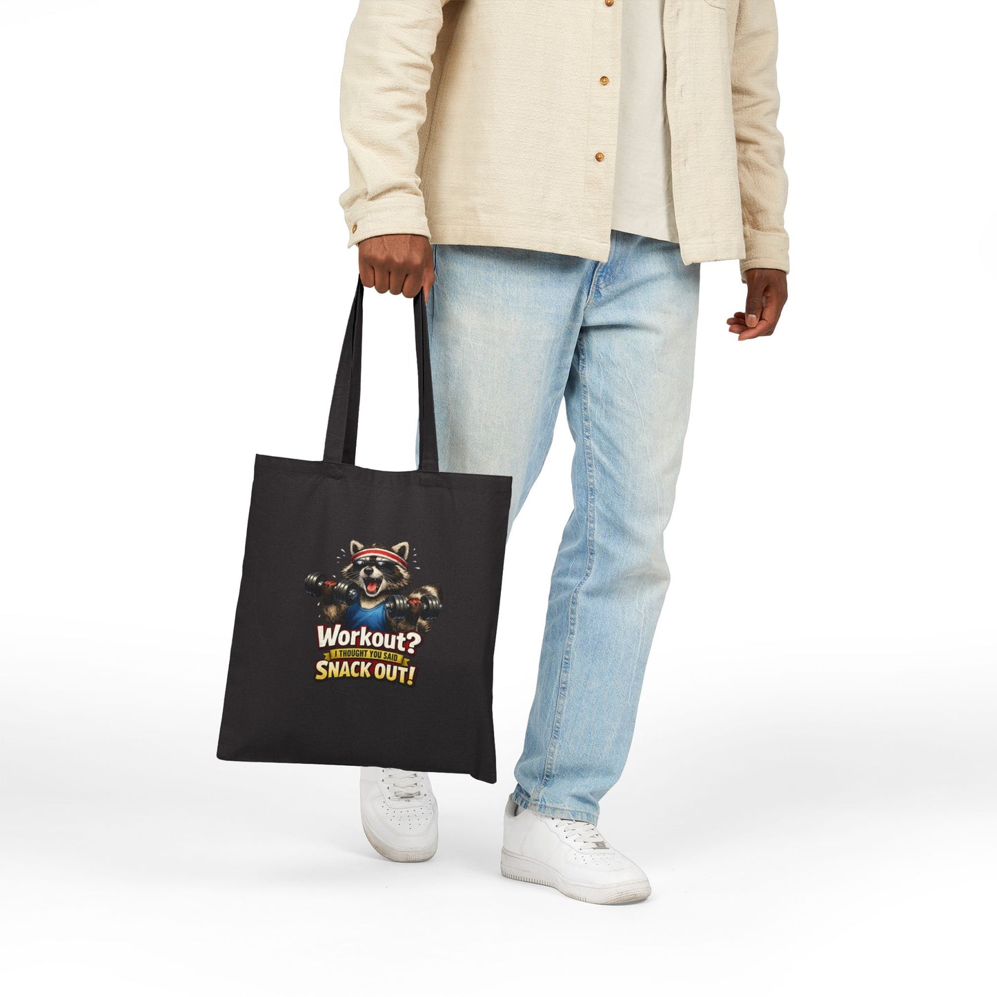 Snack Out Canvas Tote Bag