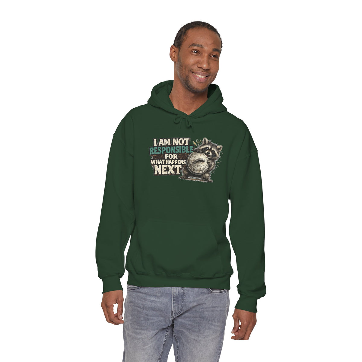 Not Responsible Raccoon Hooded Sweatshirt