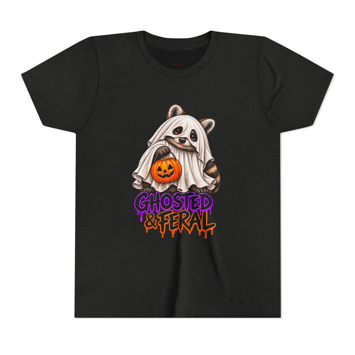 Ghosted Youth Tee — Raccoon Kids Tshirt