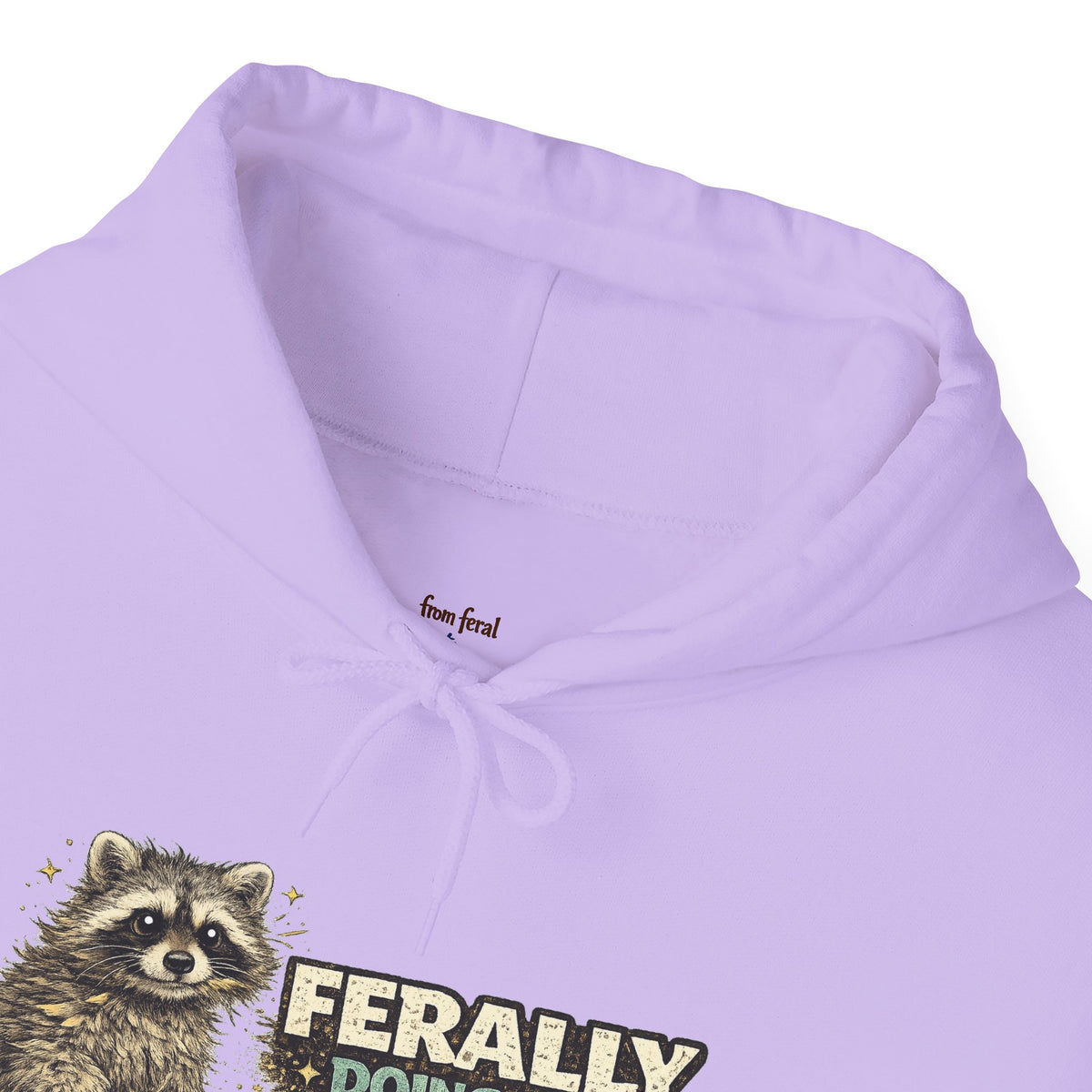 Raccoon "Ferally Doing My Best" Hooded Sweatshirt