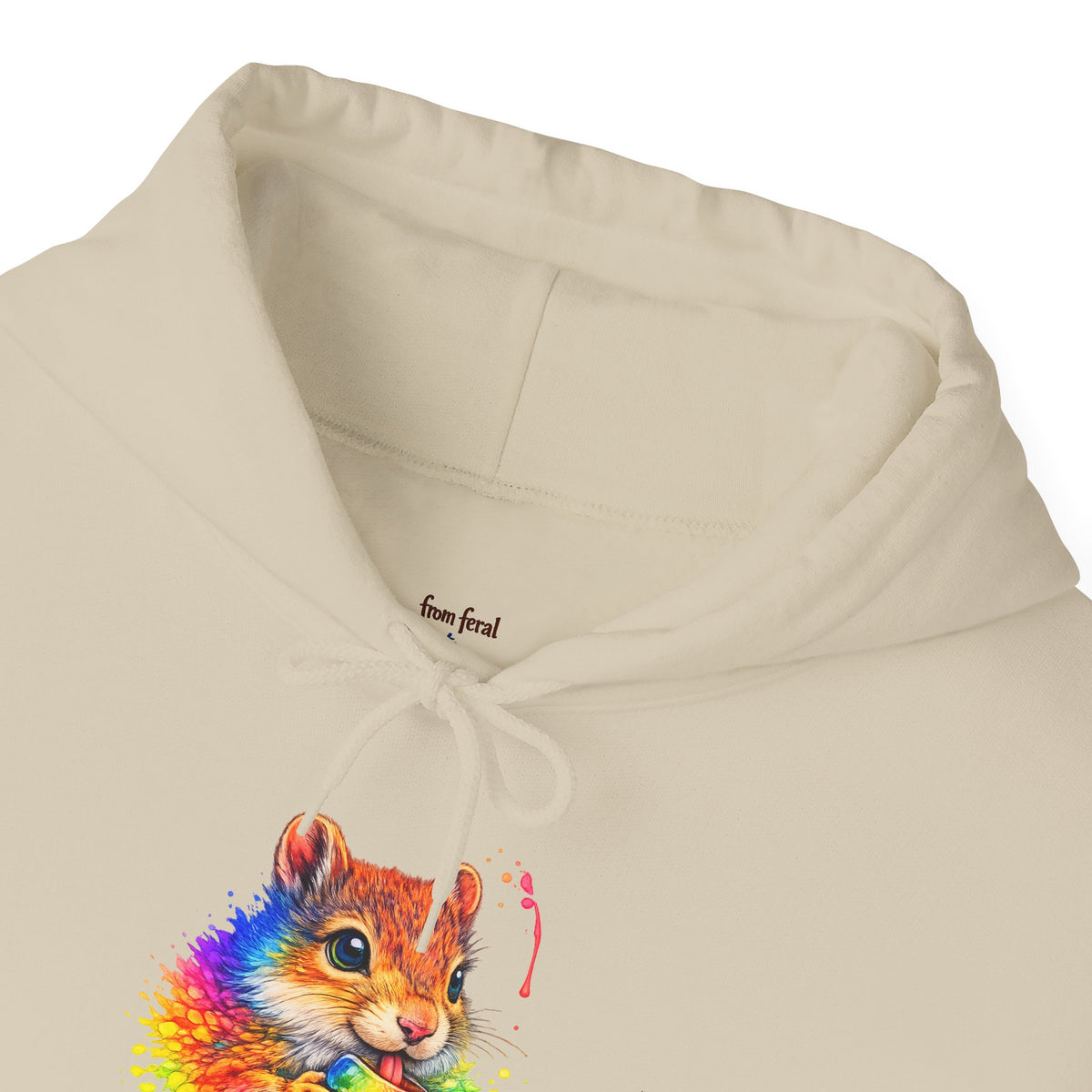 Watercolor Squirrel Hooded Sweatshirt
