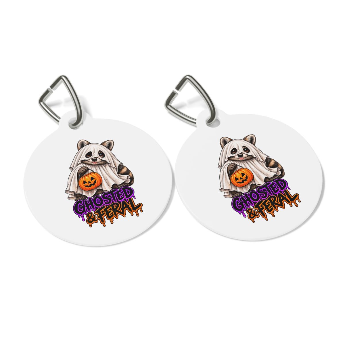 Halloween Raccoon Pet Tag