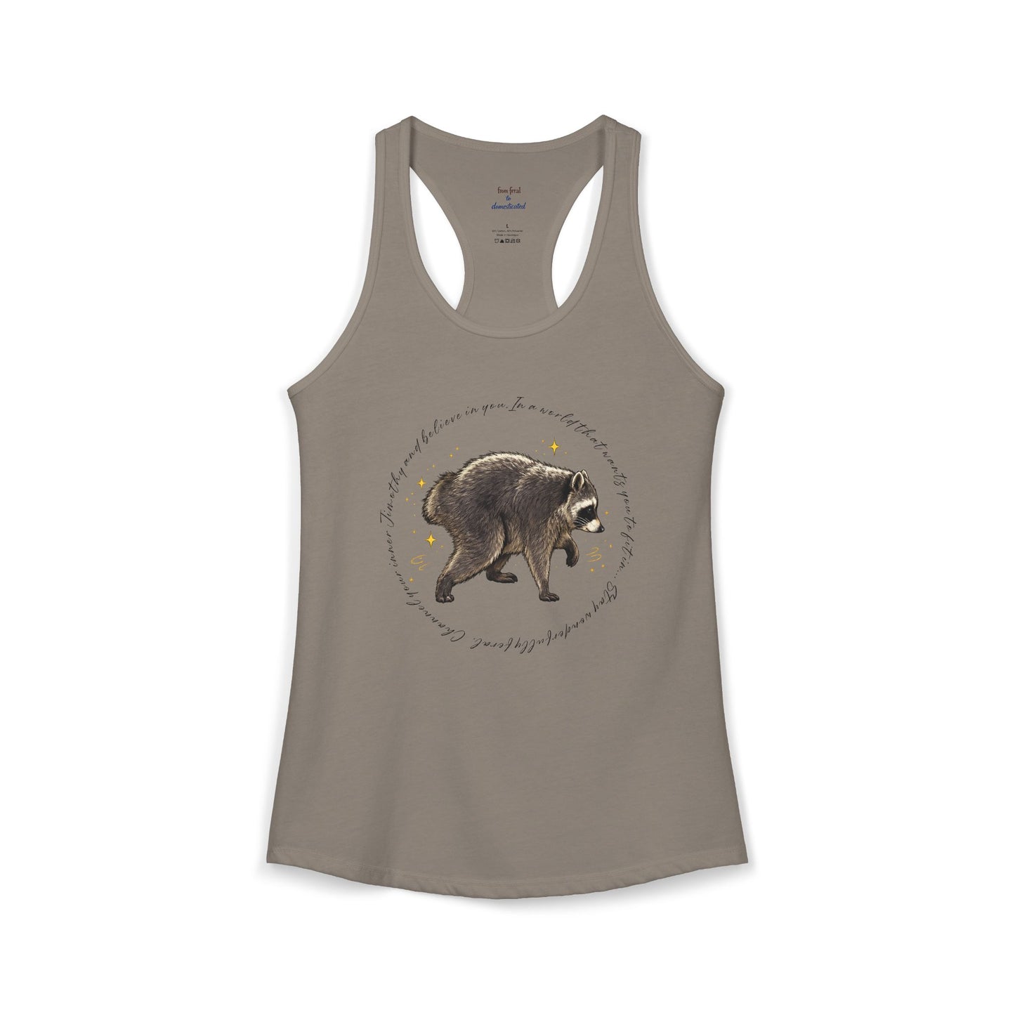 Jimothy Raccoon Racerback Tank