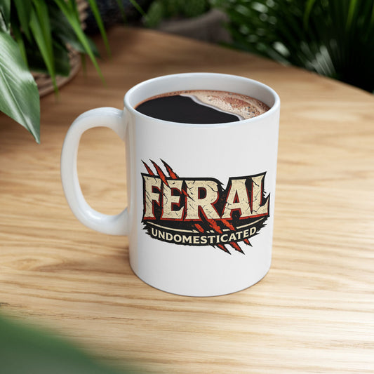 "Feral" Ceramic Mug  (11oz & 15oz)