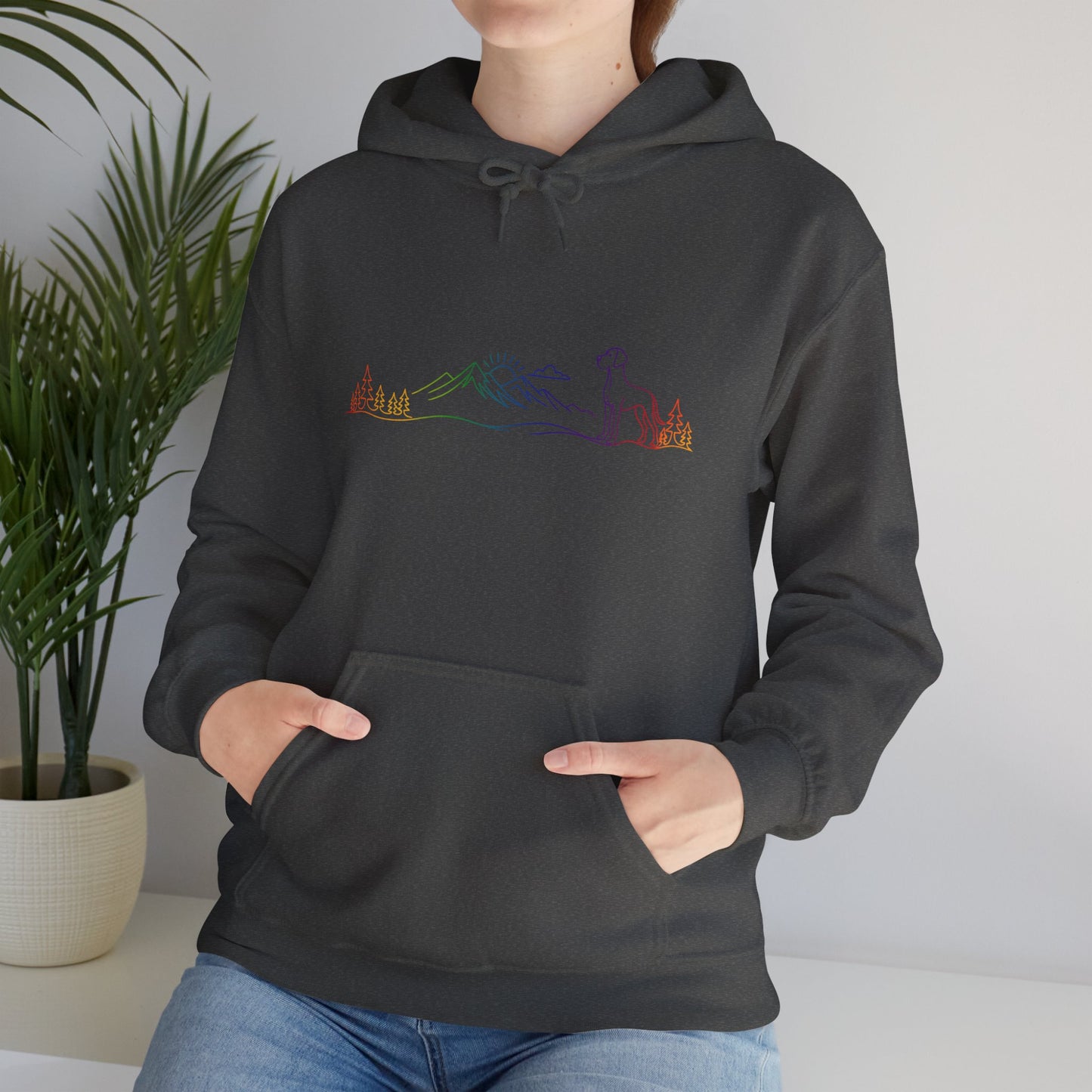 Great Dane, natural eared, Hoodie