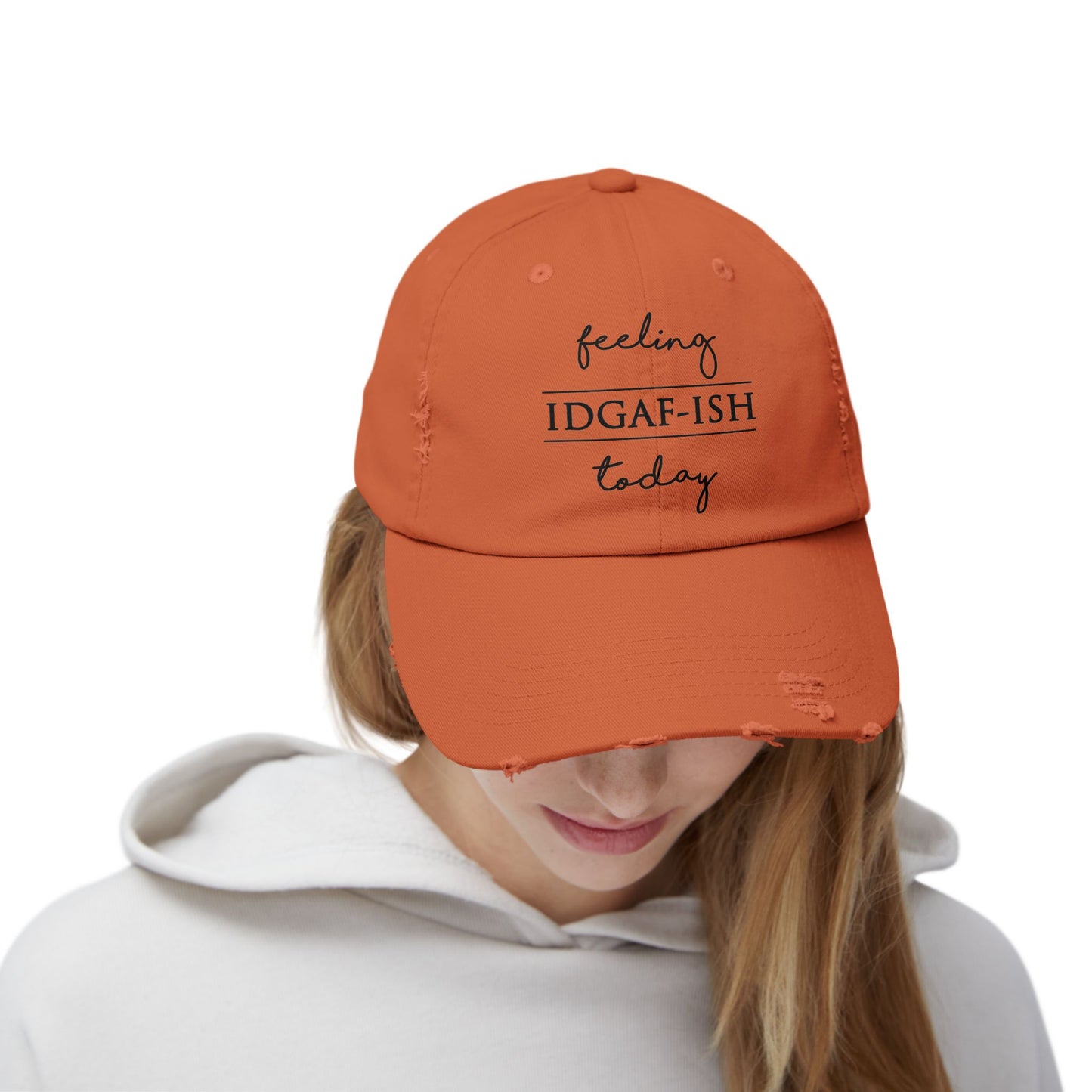 "IDGAFish" Distressed Cap —  Funny Truth Hat