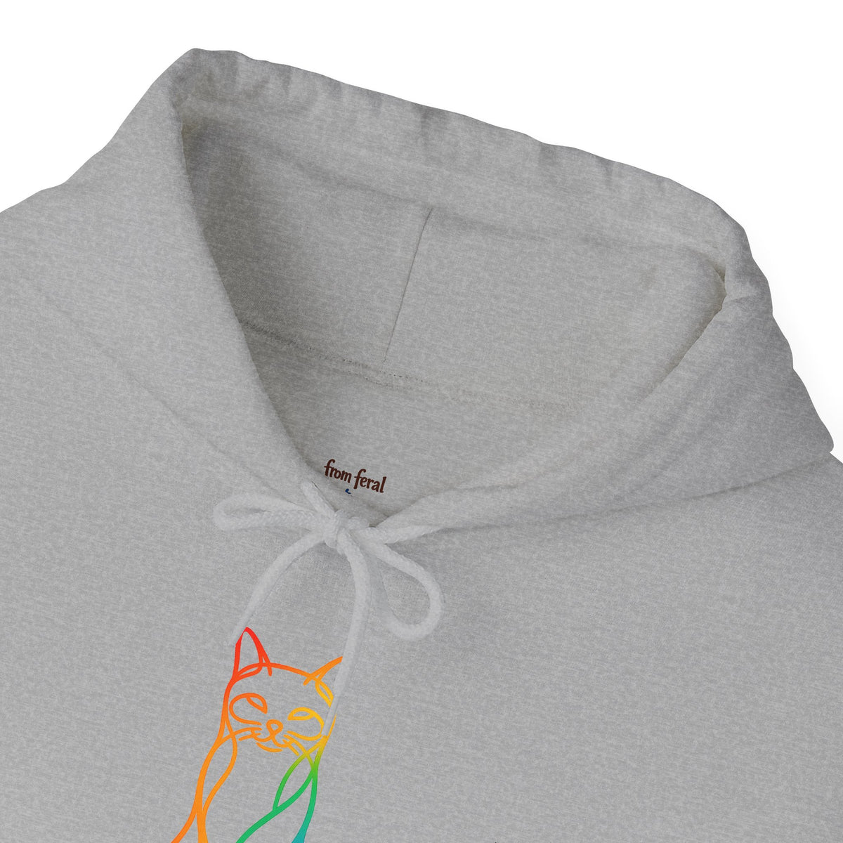 Rainbow Cat Hooded Sweatshirt