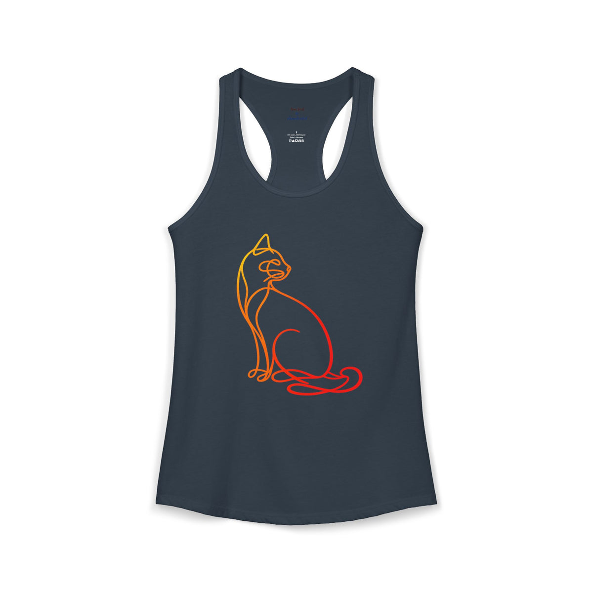 Sunrise Cat Racerback Tank