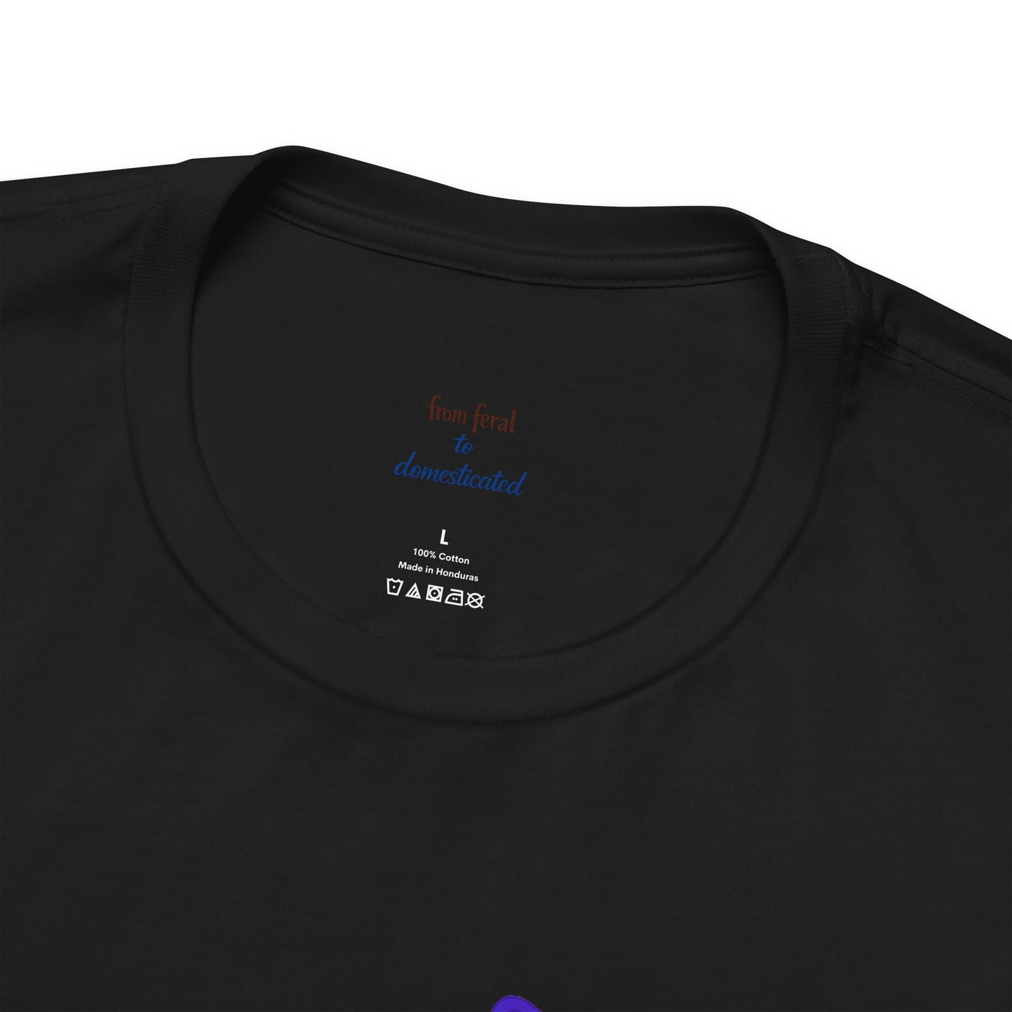 Colorful Line-Work Sitting Cat T-Shirt