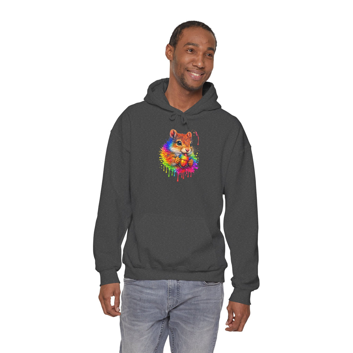 Watercolor Squirrel Hooded Sweatshirt