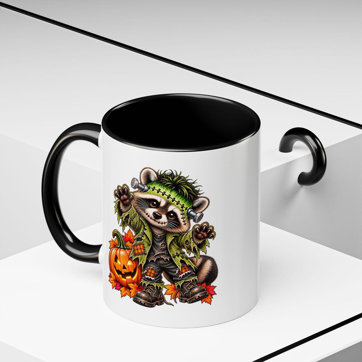 Halloween Frankenstein Raccoon Coffee Mug  (11/15oz)