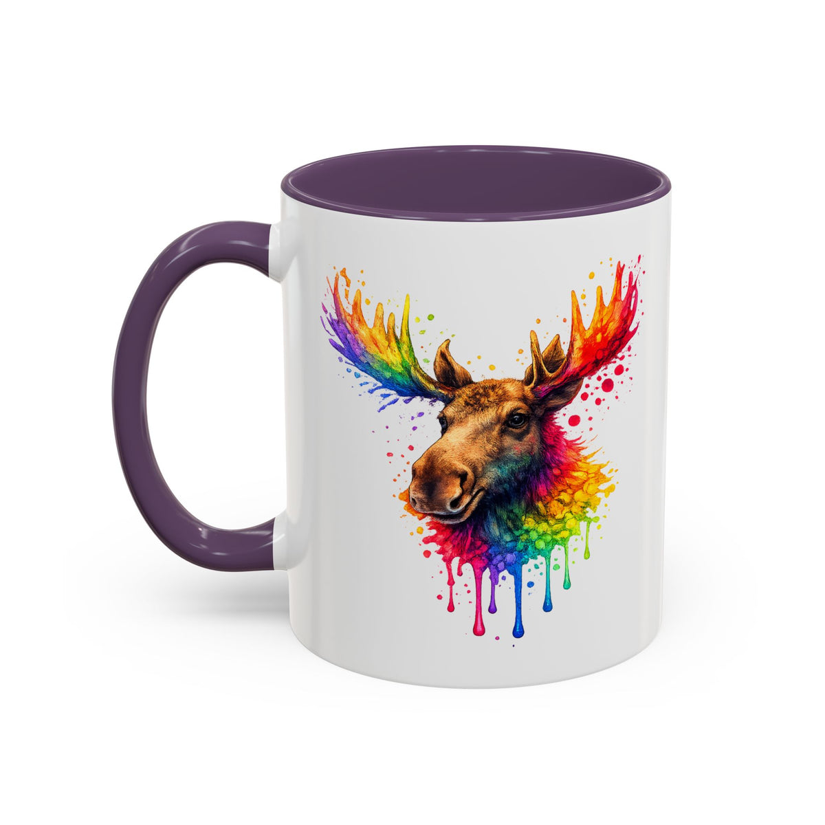 Watercolor Moose Coffee Mug  (11/15oz)